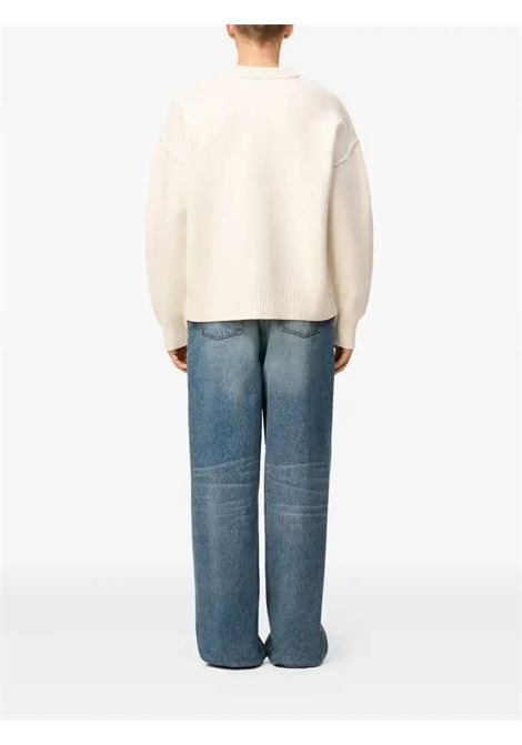 adc crewneck sweater man off-white AMI PARIS | UKS838.018151